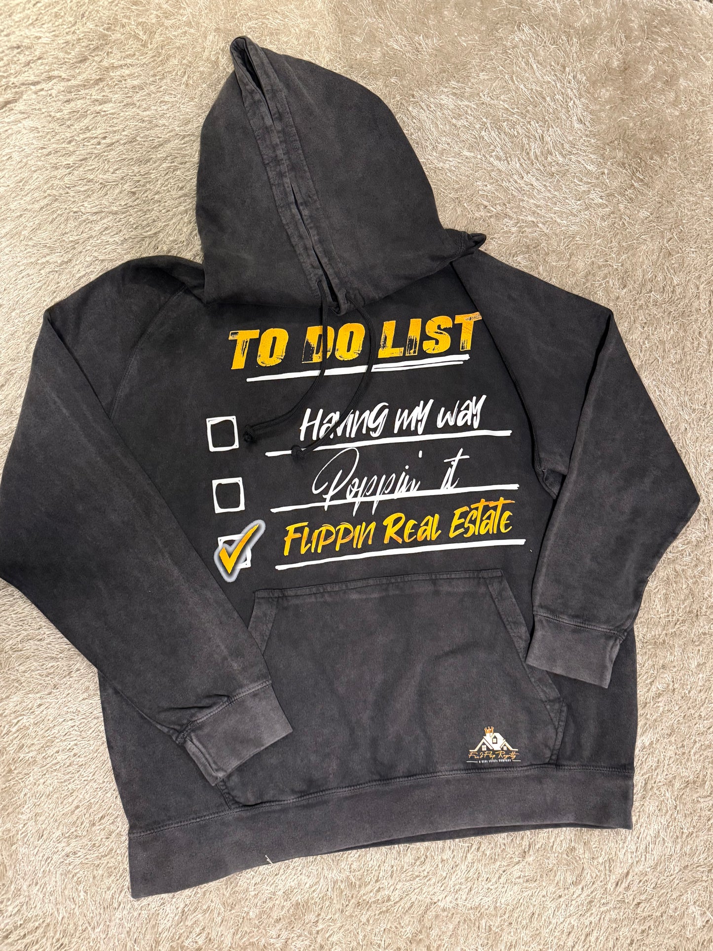 To Do List! Distress Vintage Unisex Hoodie